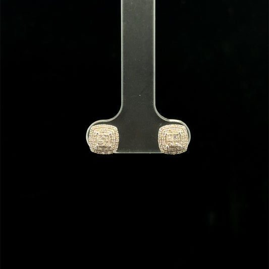 Square Halo 0.25ctw. G/SI2 - 10KW - Natural Diamond - 43484