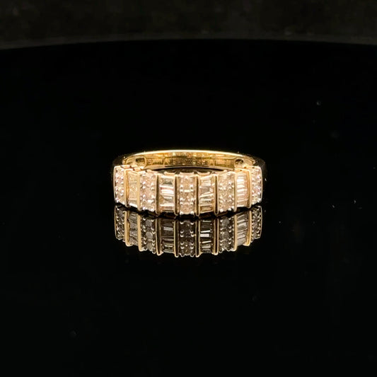 Baguette band 0.50ctw. H/SI2. - 14KY - Natural Diamond