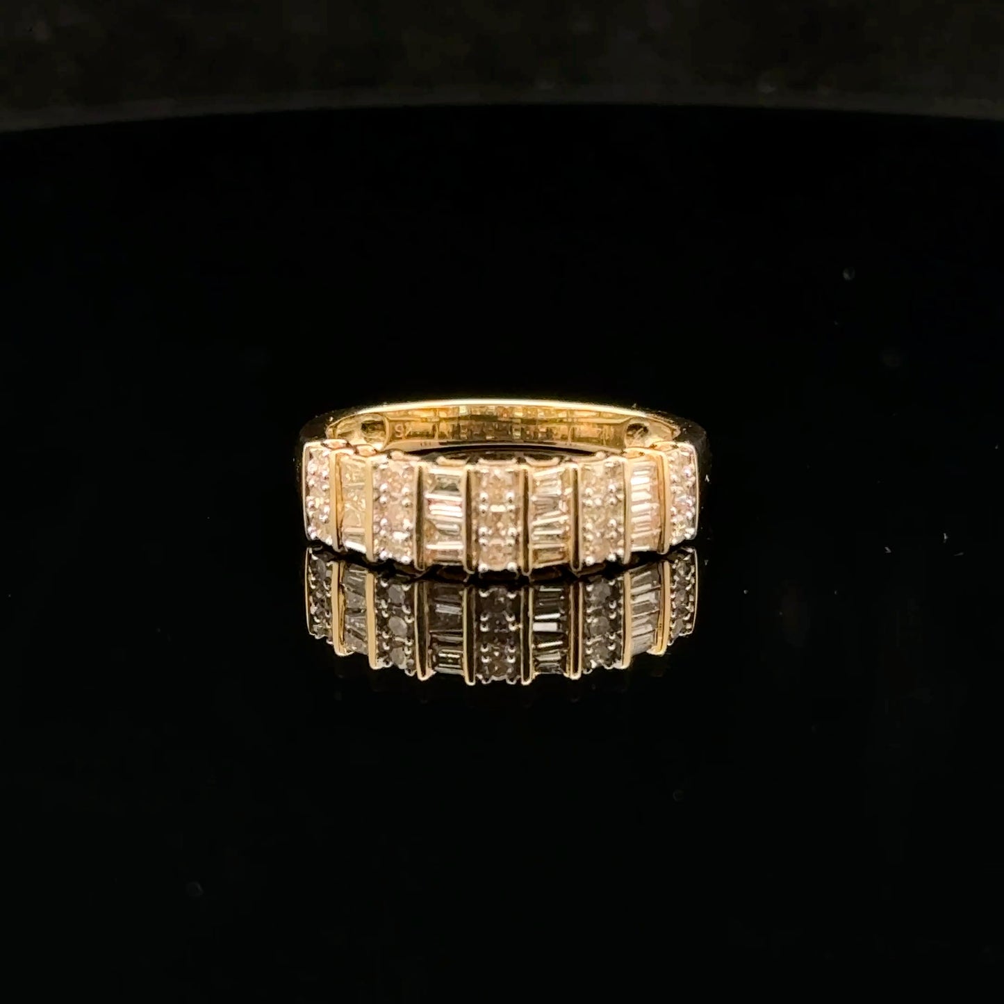 Baguette band 0.50ctw. H/SI2. - 14KY - Natural Diamond