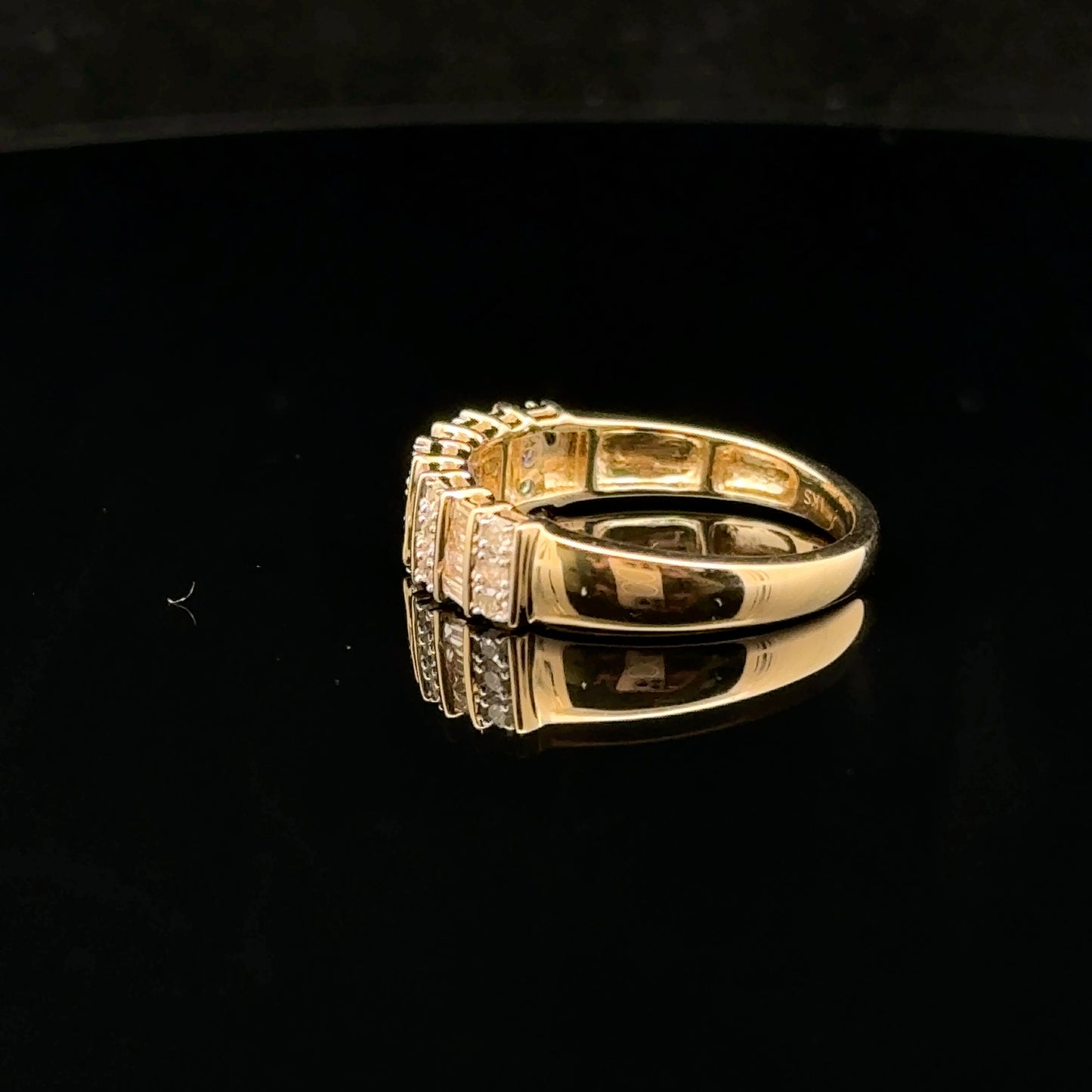 Baguette band 0.50ctw. H/SI2. - 14KY - Natural Diamond