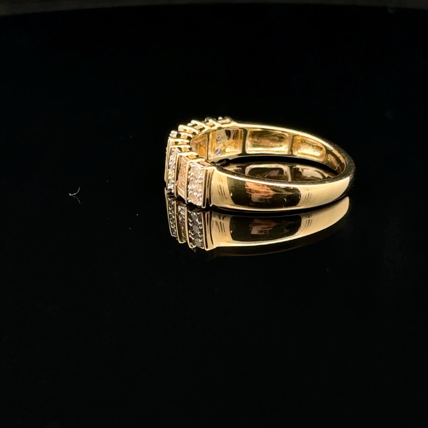 Baguette band 0.50ctw. H/SI2. - 14KY - Natural Diamond