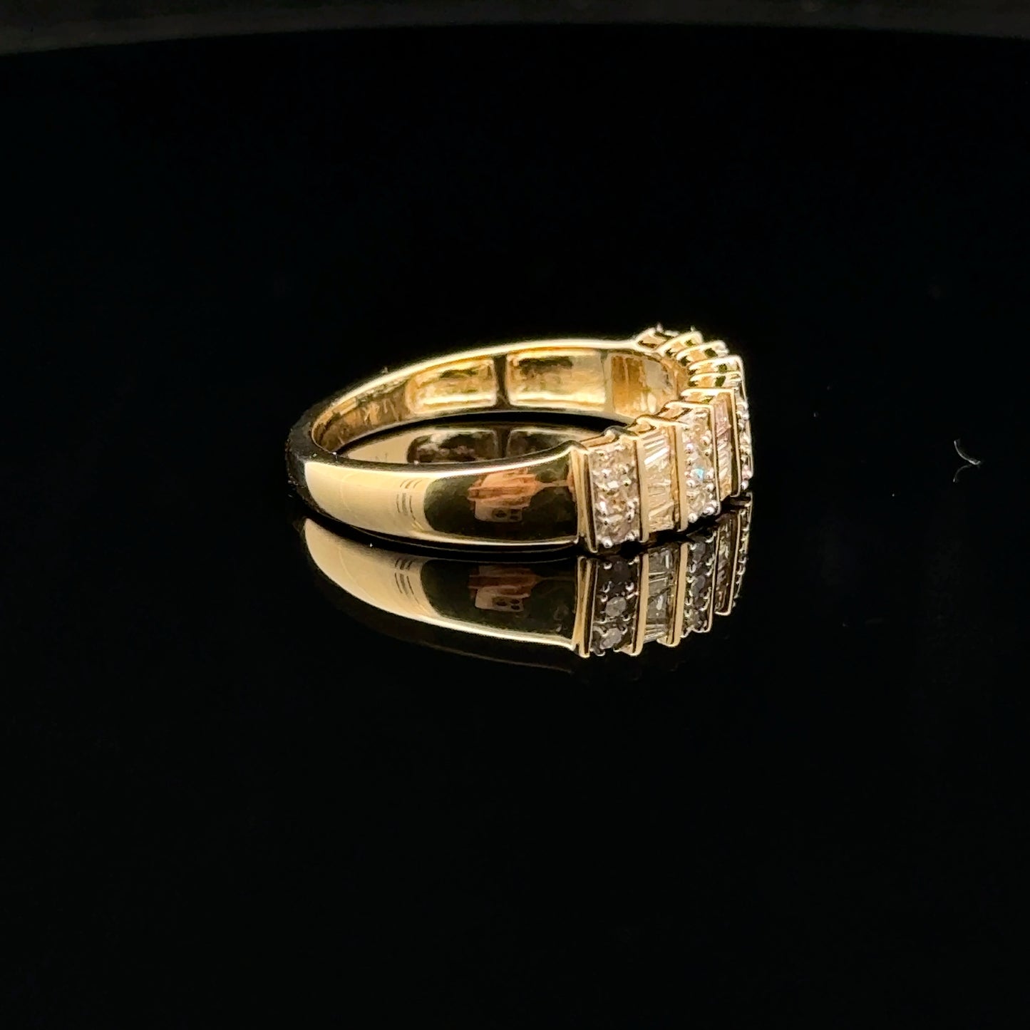Baguette band 0.50ctw. H/SI2. - 14KY - Natural Diamond