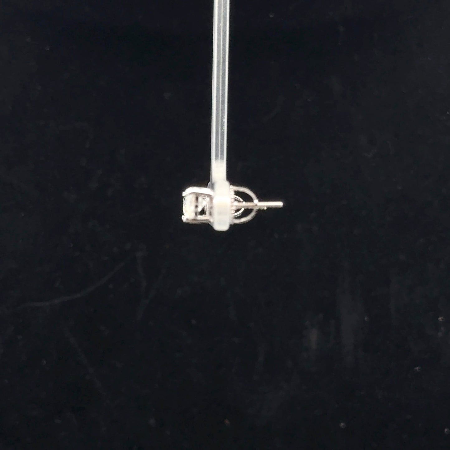 Heart Studs 1.0ctw. D/VVS1. - 925S - Moissanite - 51019
