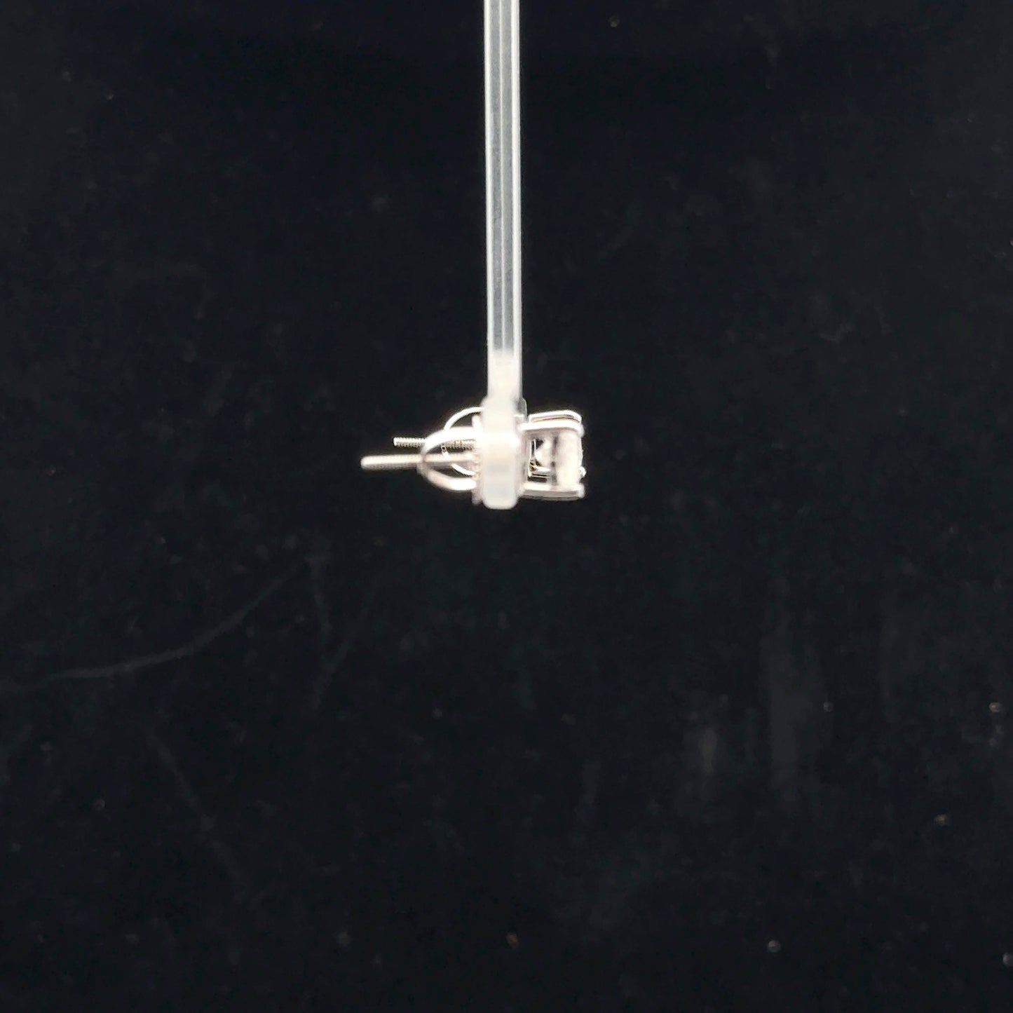 Heart Studs 1.0ctw. D/VVS1. - 925S - Moissanite - 51019