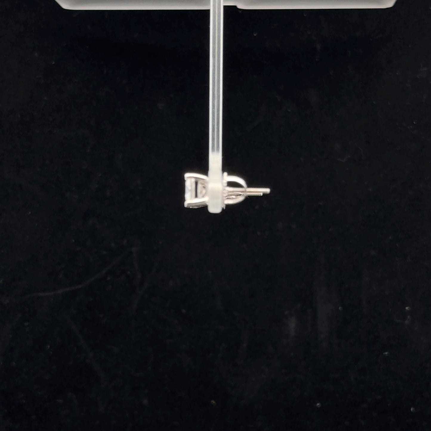 Princess Studs 1.0ctw. D/VVS1. - 925S - Moissanite - 51020