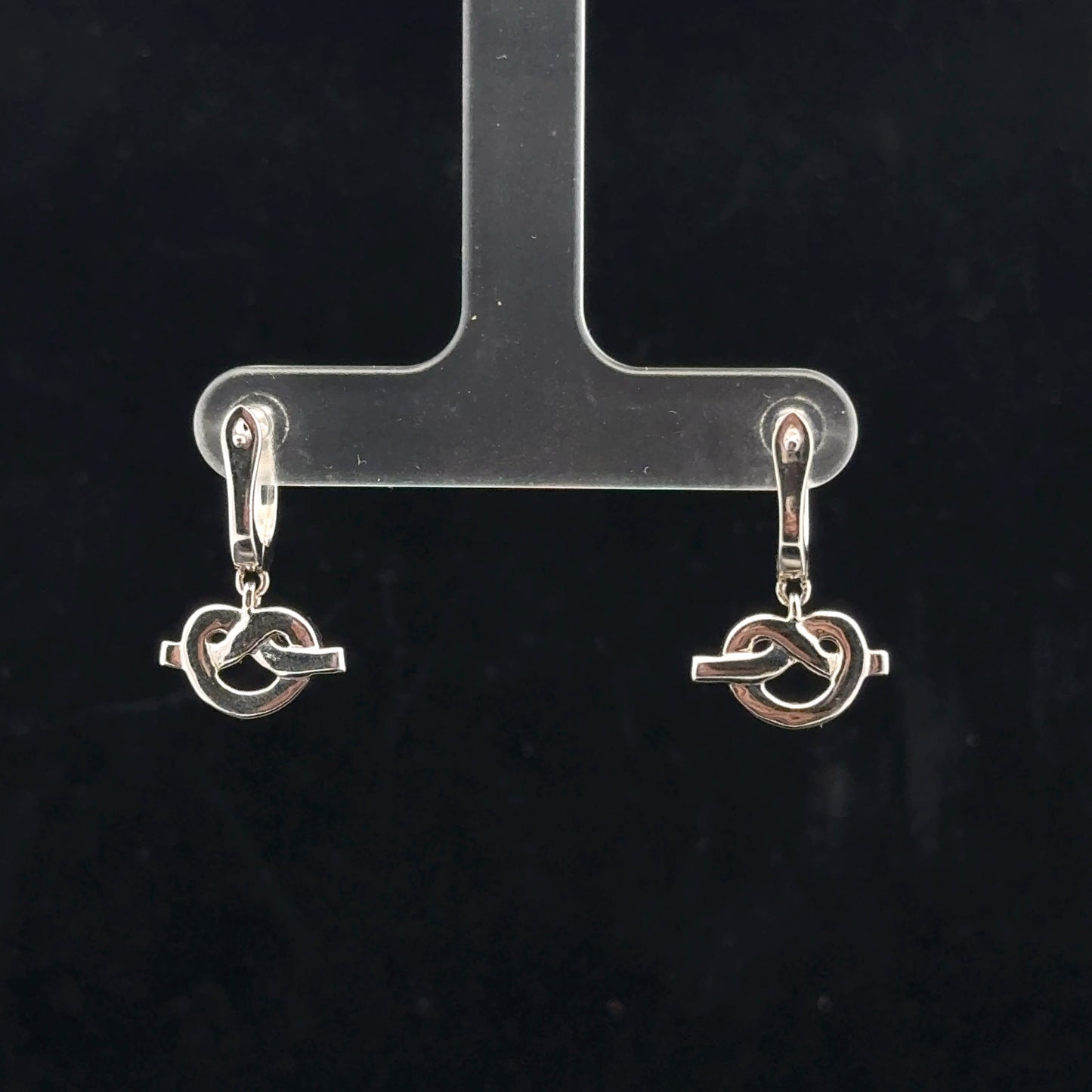 Heart Knot Dangle 0.50ctw. H/SI2. - 925S - Natural Diamond - 51022