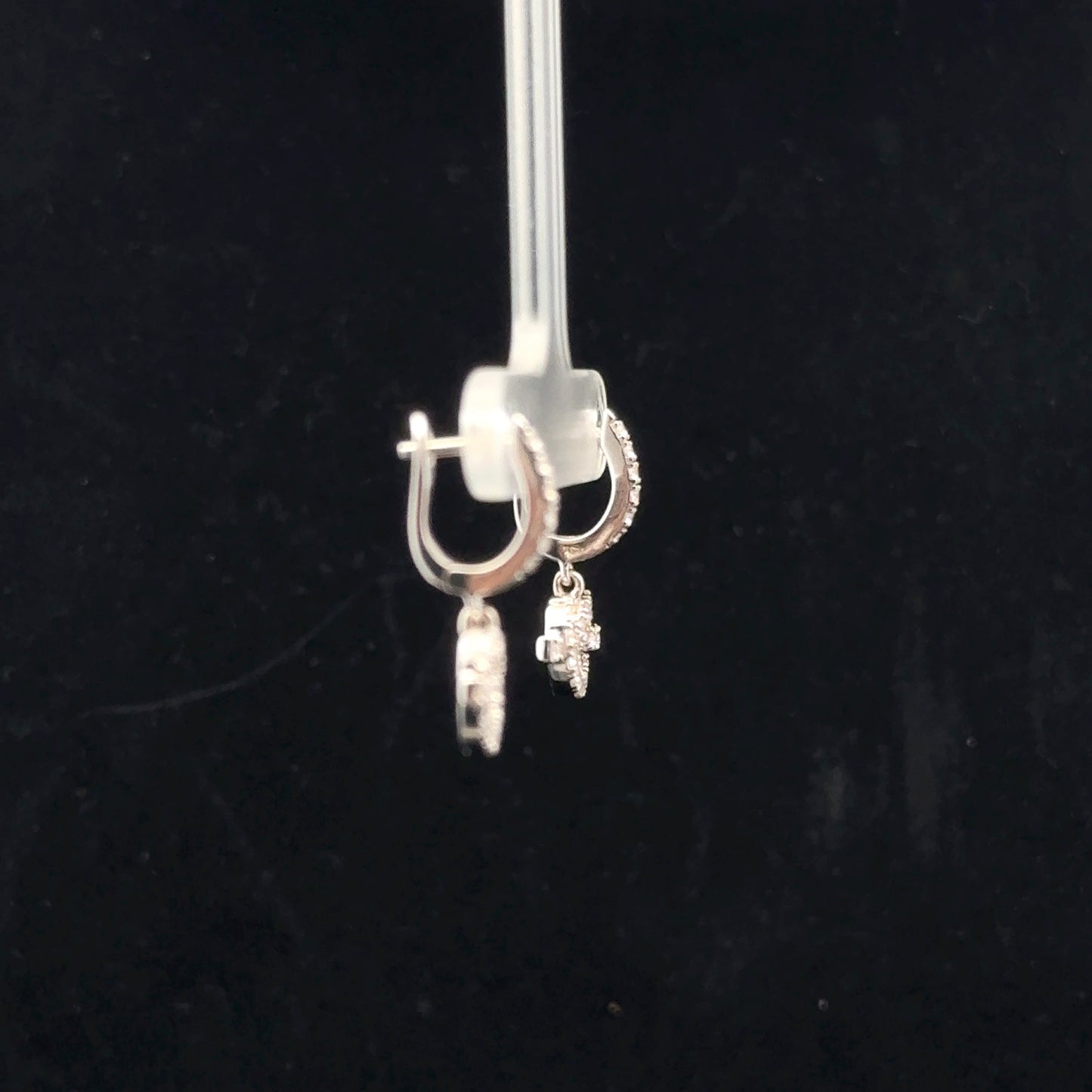 Heart Knot Dangle 0.50ctw. H/SI2. - 925S - Natural Diamond - 51022