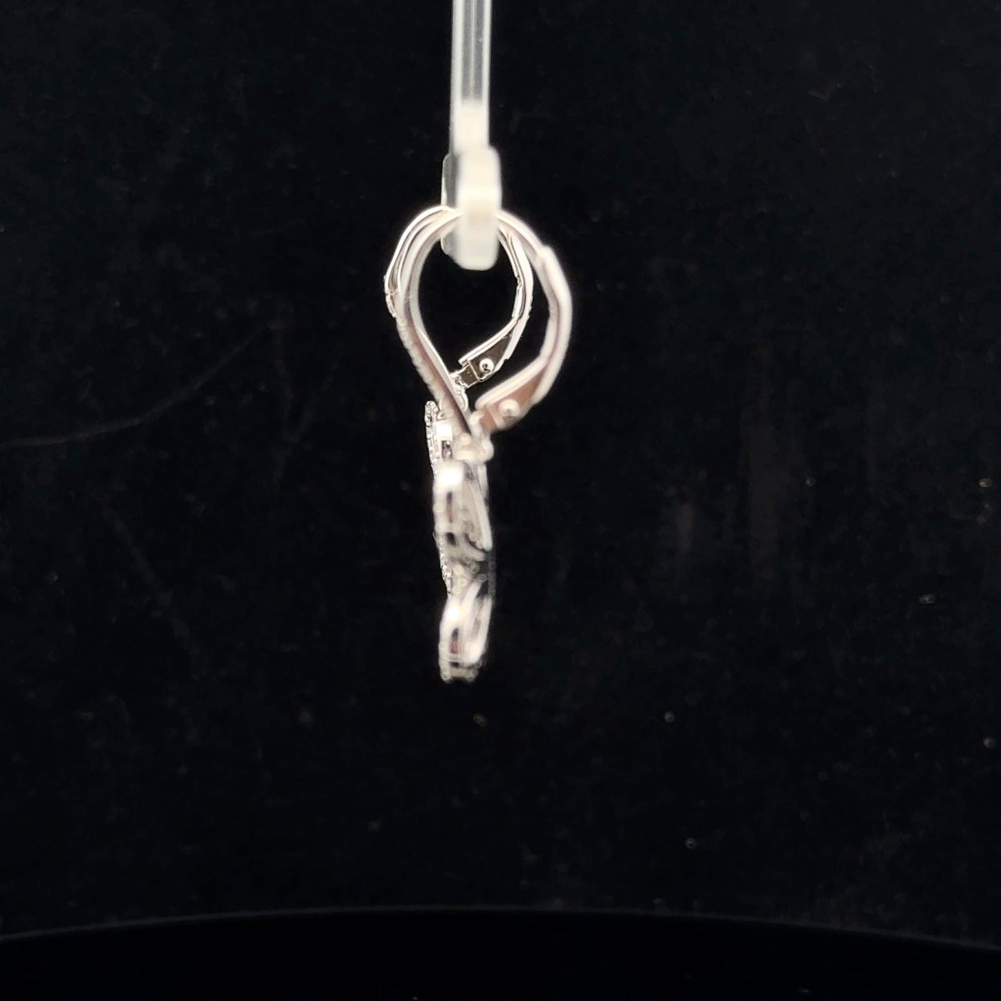 Butterfly Dangle 1.05ctw. H/I2. - 925S - Natural Diamond