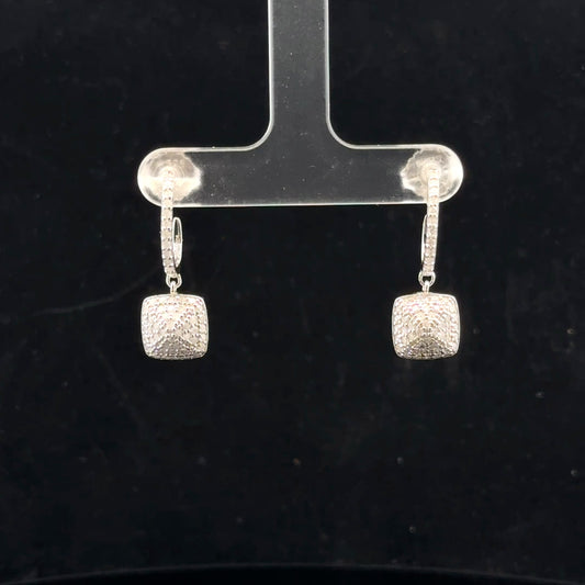 Pyramid Dangle 1.04ctw. H/I2. - 925S - Natural Diamond - 51023
