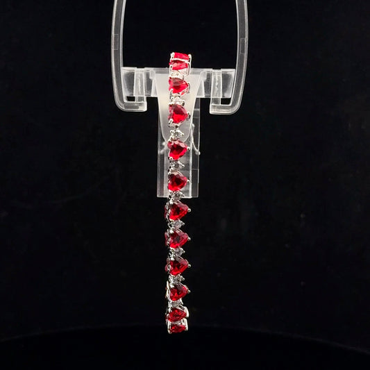 Red Heart 18cm - 925S - Cr Ruby - 51030