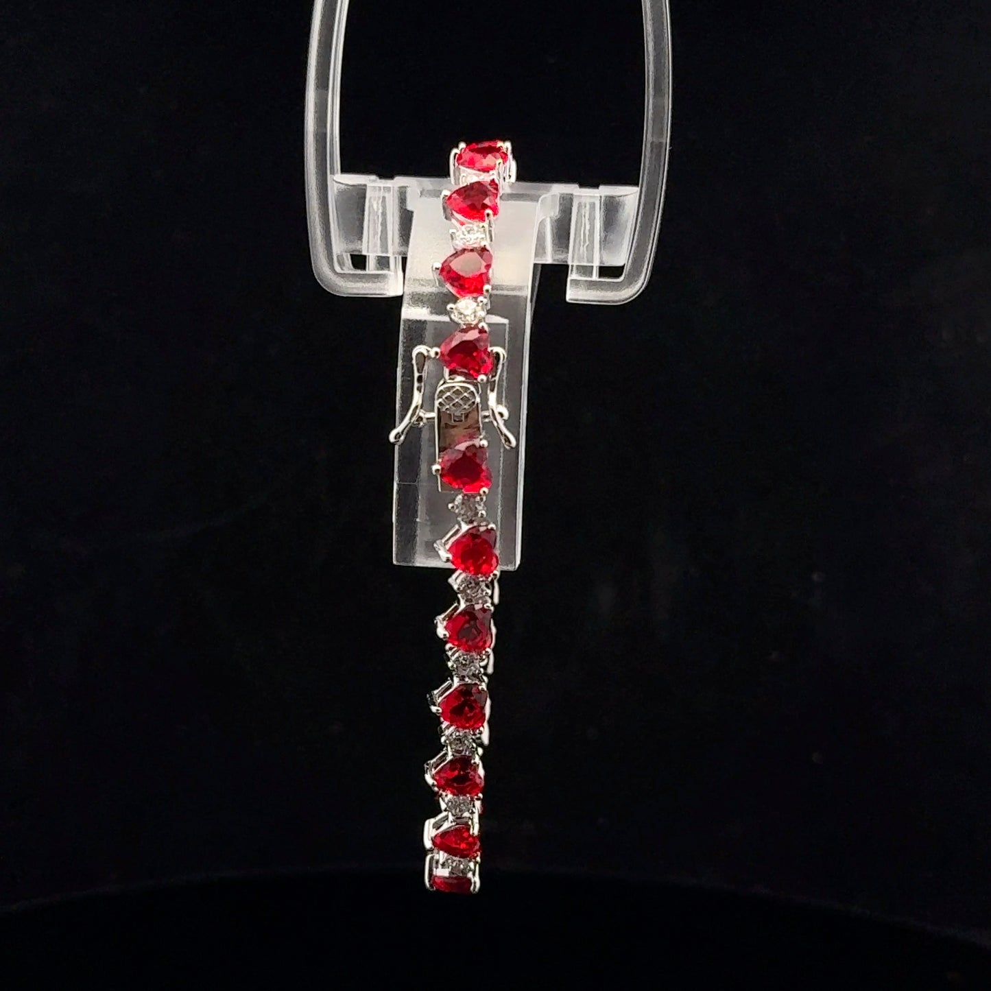 Red Heart 18cm - 925S - Cr Ruby - 51030
