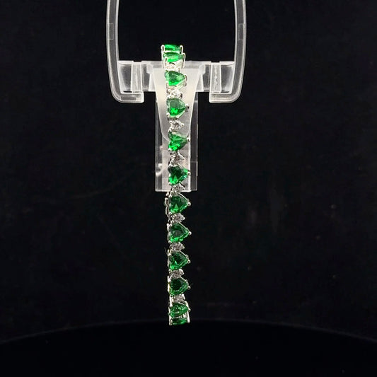 Green Heart 18cm - 925S - Cr Emerald - 51029