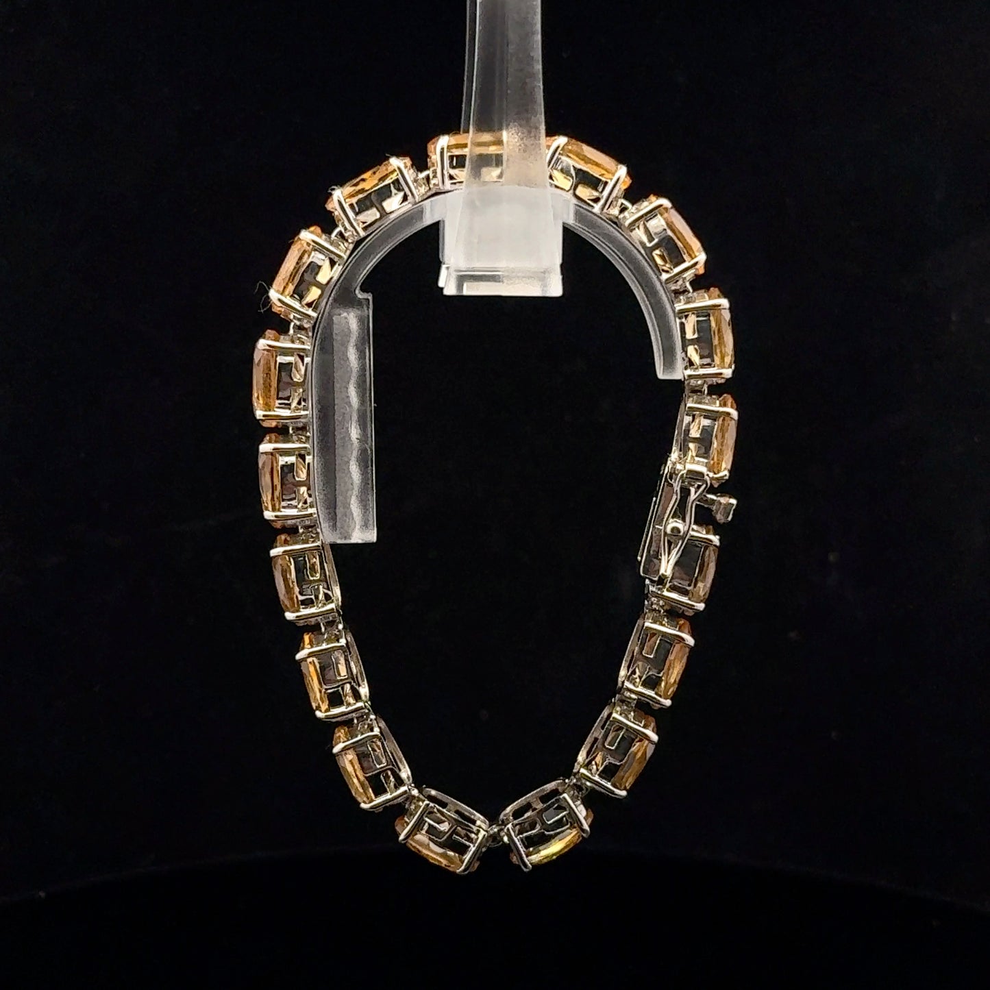 Bracelet 18cm 50ctw. 10x8mm - 925S - Citrine - 51028