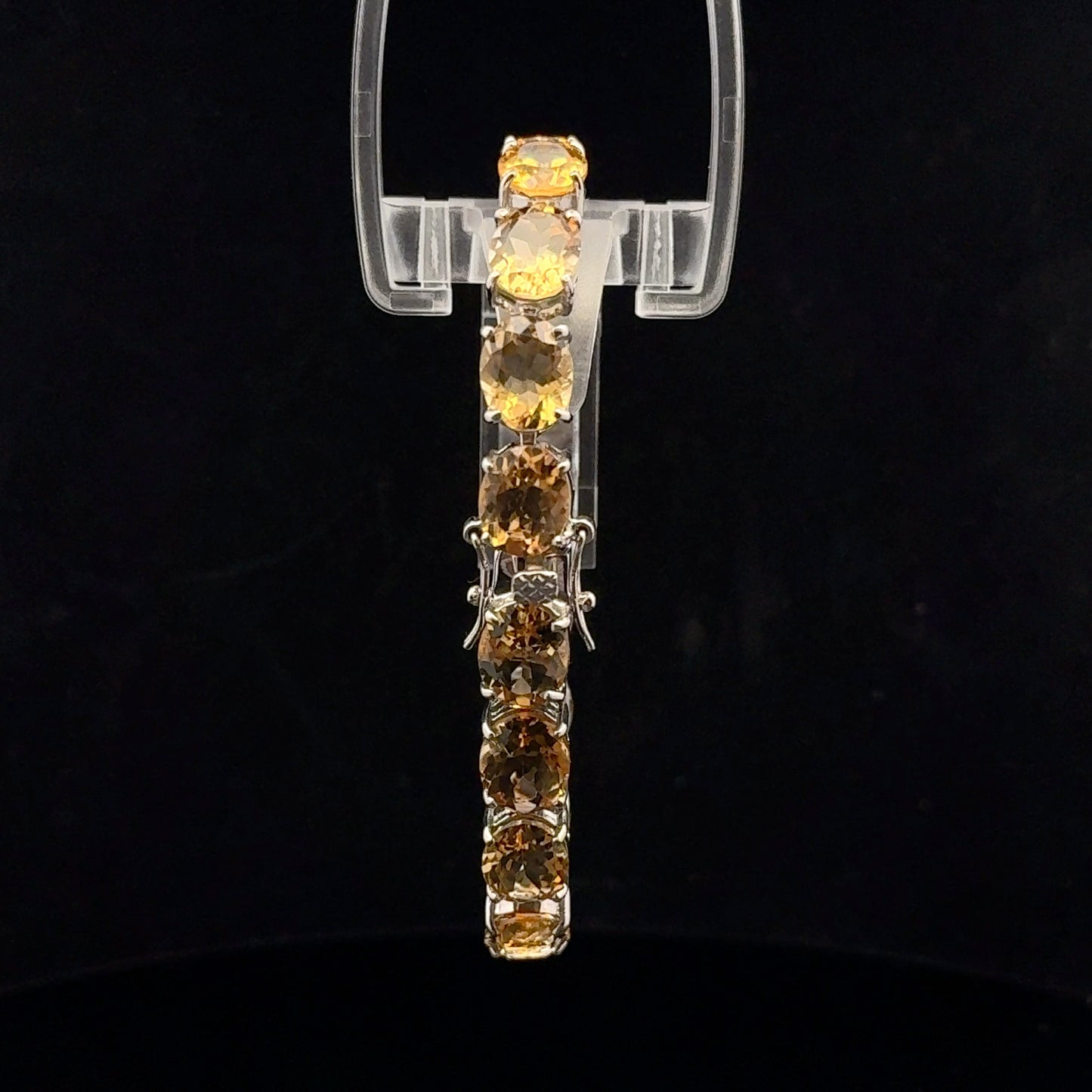 Bracelet 18cm 50ctw. 10x8mm - 925S - Citrine - 51028