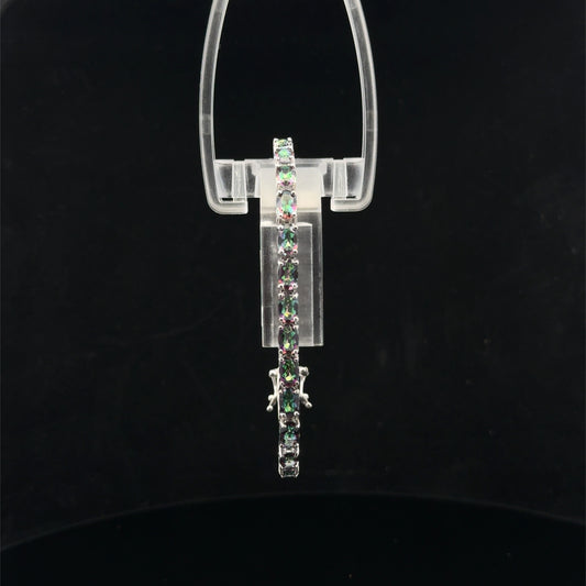 Tennis Bracelet 6x4mm Oval - 925S - Mystic Topaz - 51025