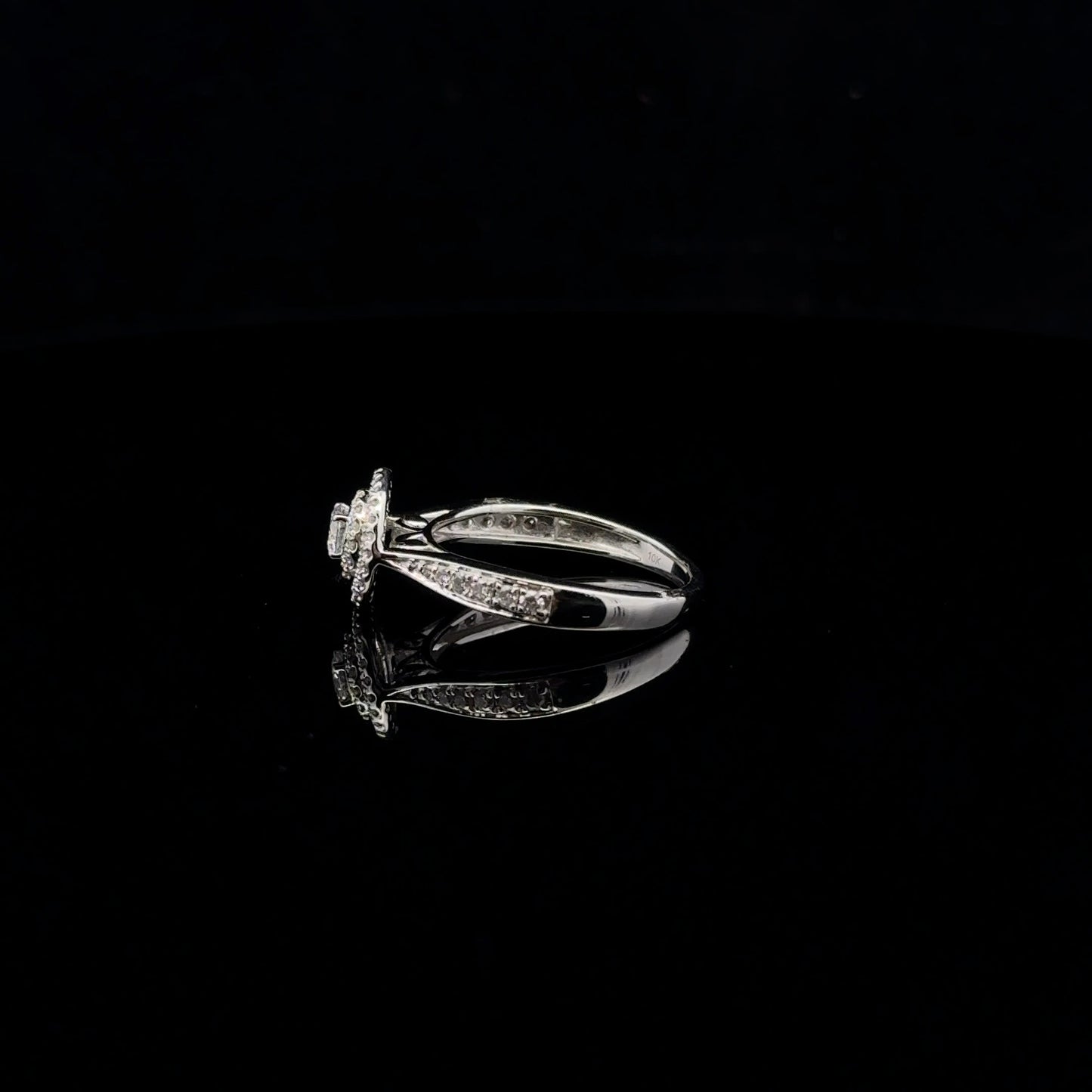 0.50ctw 0.20ct G/SI2 #7 Double halo - 10KW - Natural Diamond - 51062