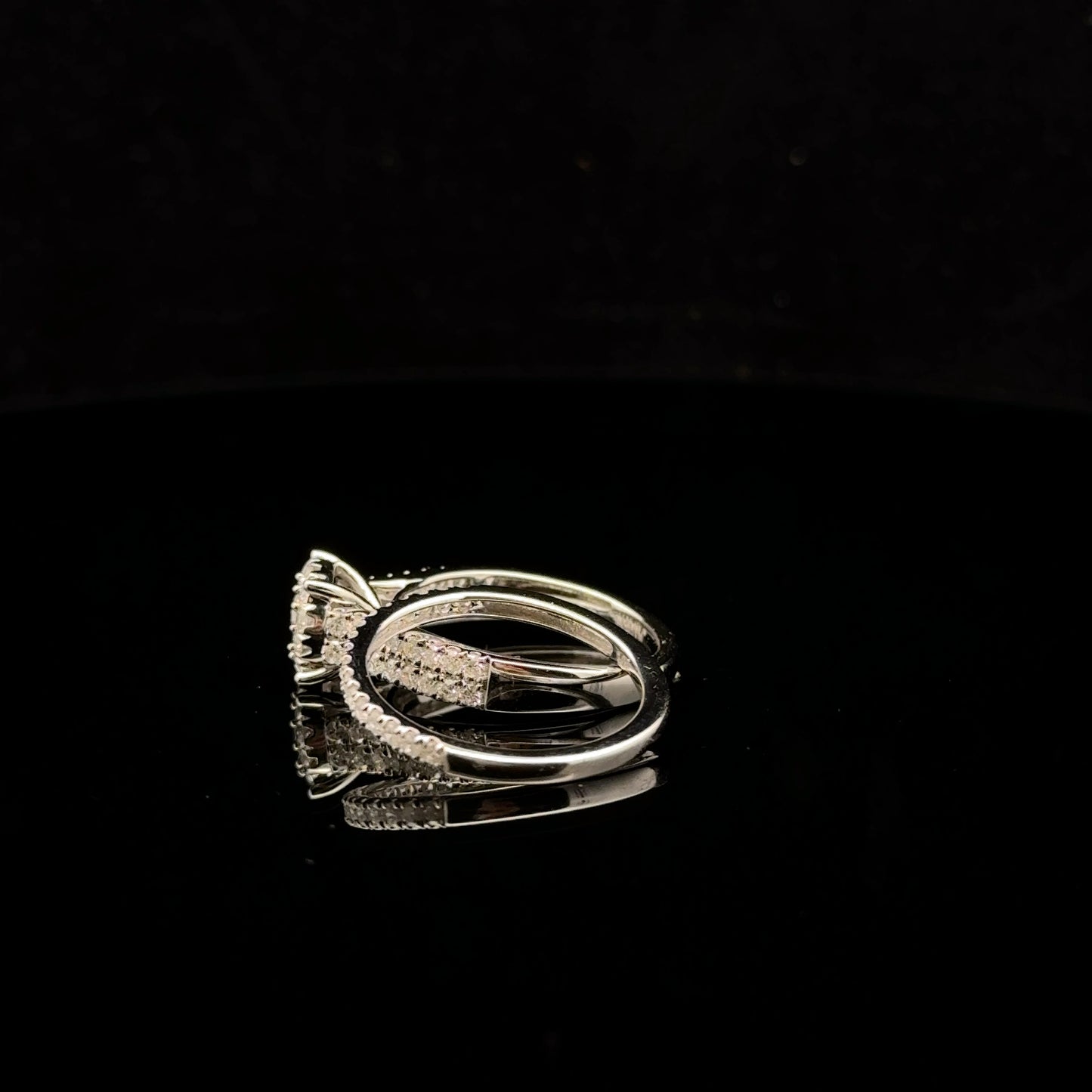 Double Halo Set 1ctw. H/I1 - 14KW - Natural Diamond