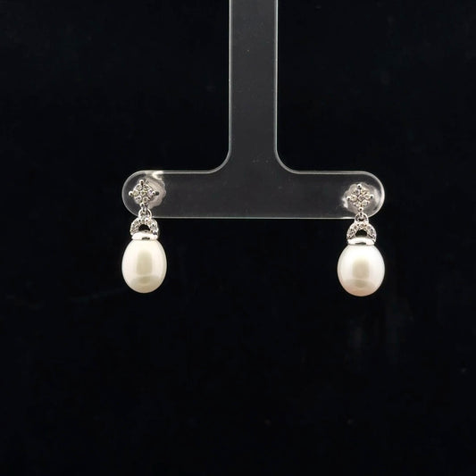 Pear Drop 10x7.5mm - 925S - Pearl - 51058