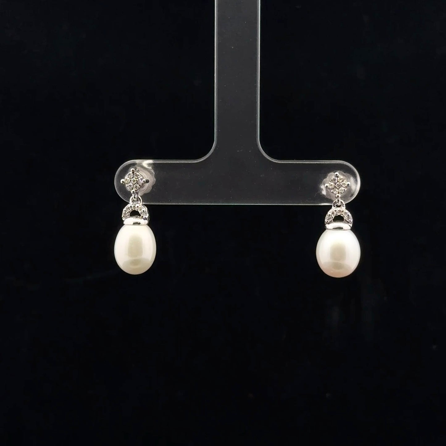 Pear Drop 10x7.5mm - 925S - Pearl