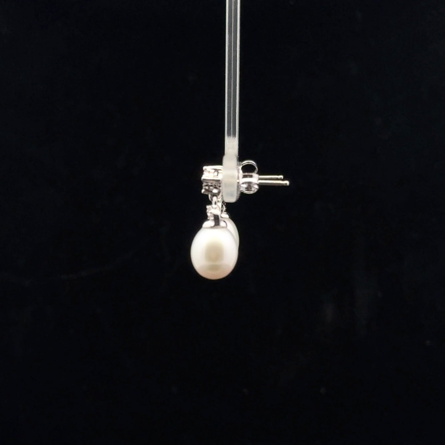 Pear Drop 10x7.5mm - 925S - Pearl