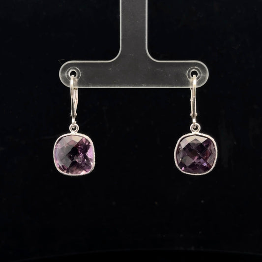 Leverback 12ctw. - 925S - Amethyst - 51055
