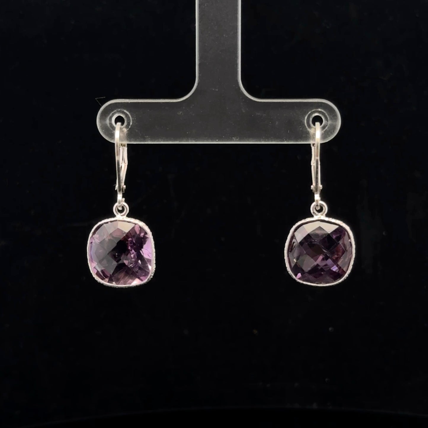 Leverback 12ctw. - 925S - Amethyst - 51055