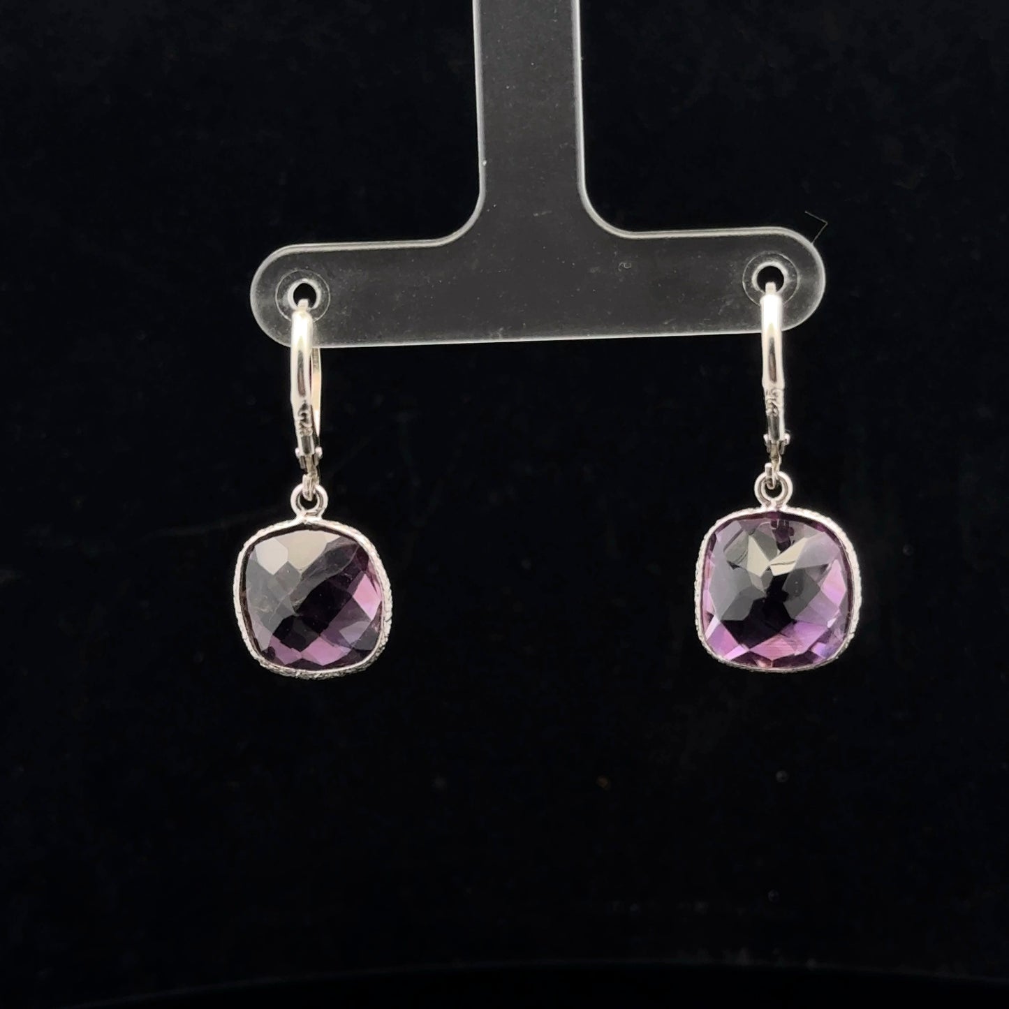 Leverback 12ctw. - 925S - Amethyst - 51055