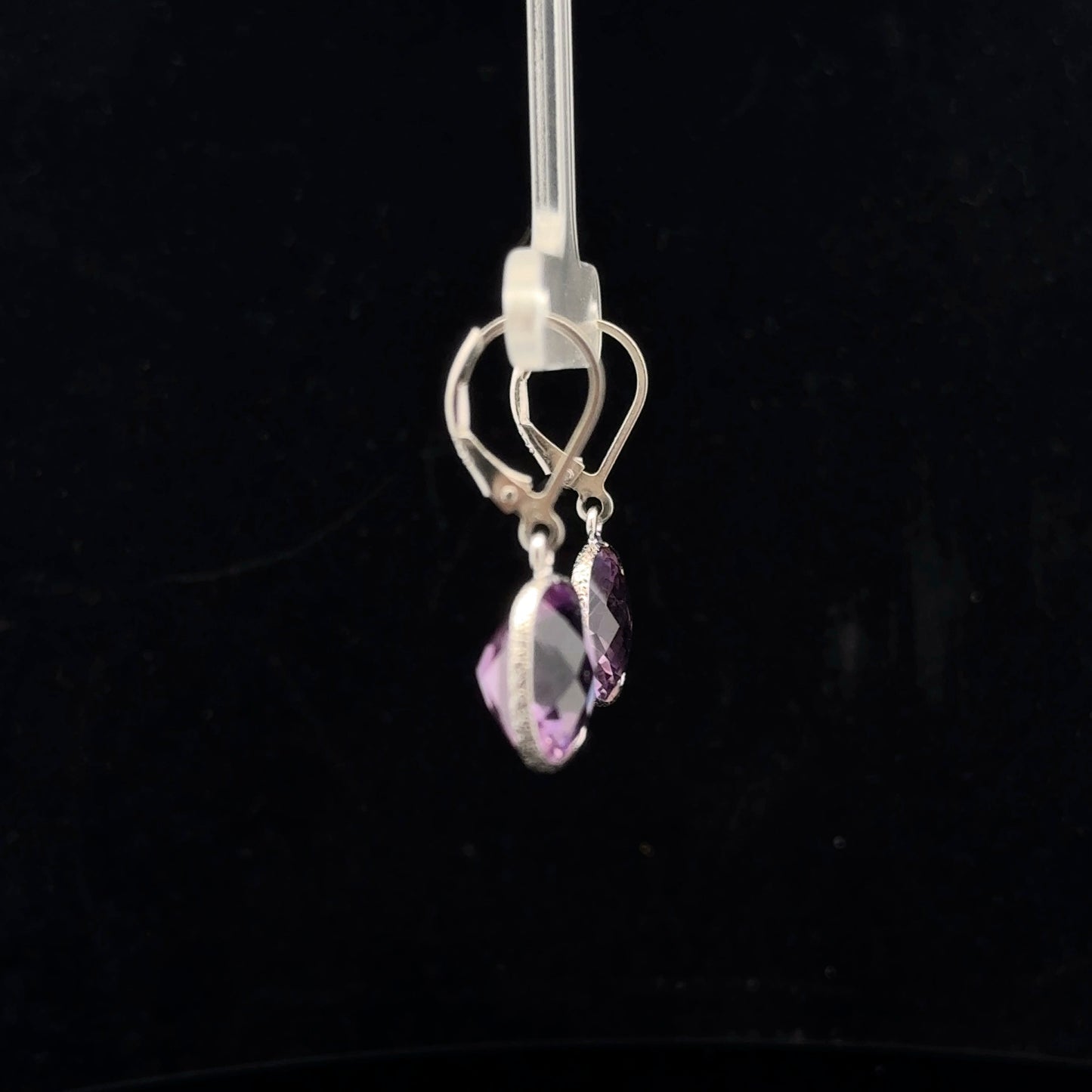Leverback 12ctw. - 925S - Amethyst - 51055