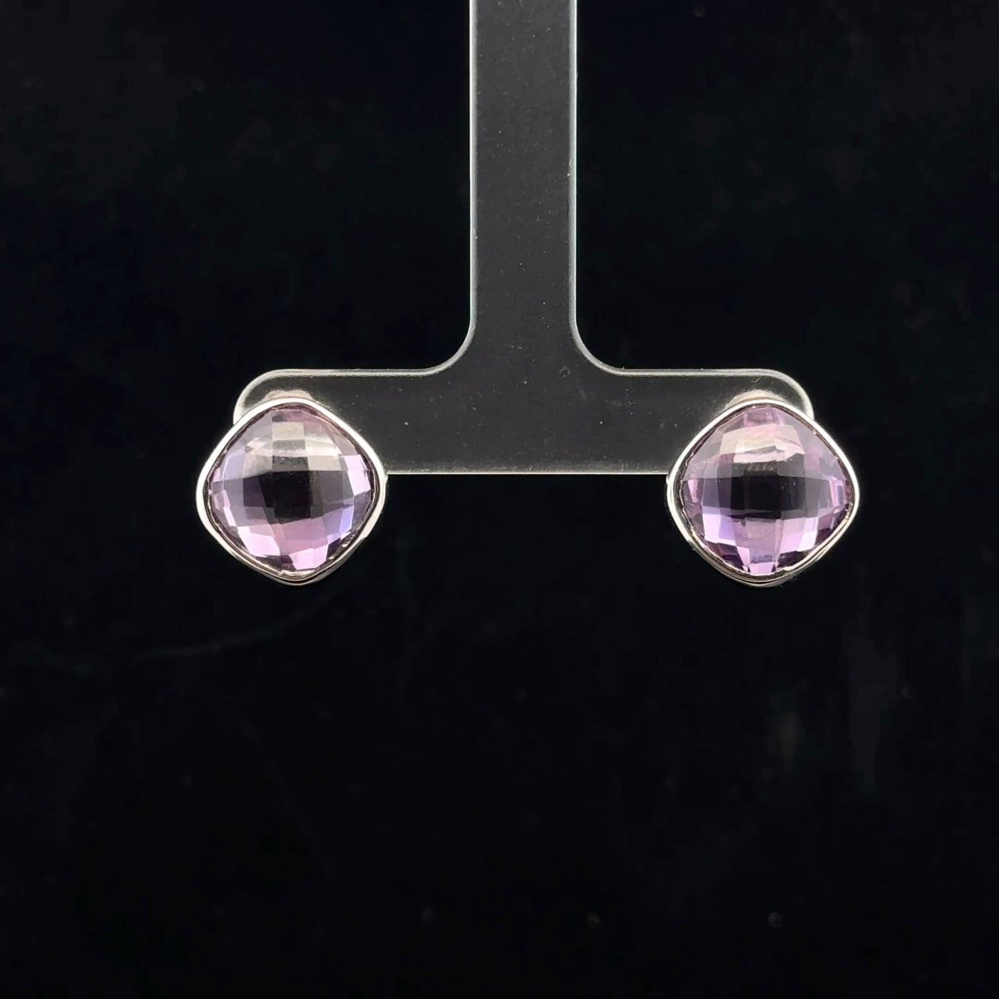 Stud 12ctw. - 925S - Amethyst - 51056