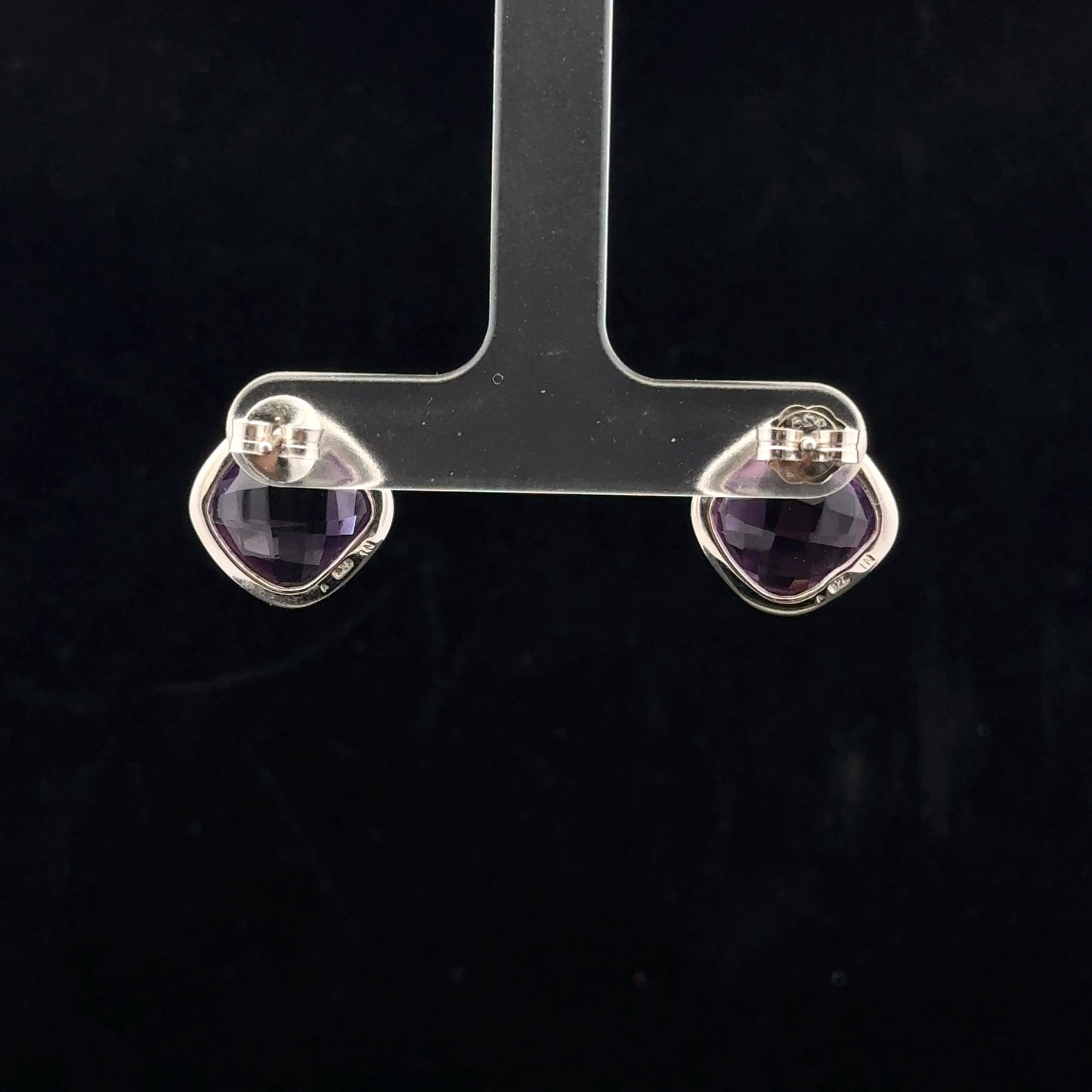 Stud 12ctw. - 925S - Amethyst - 51056