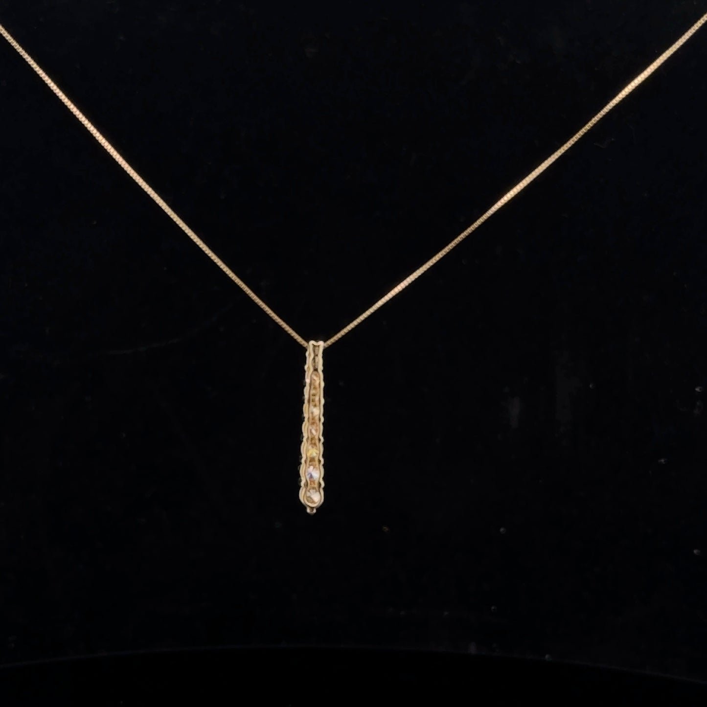 Graduated Drop 0.45ct. Fancy - 10KY - Natural Diamond - 51049