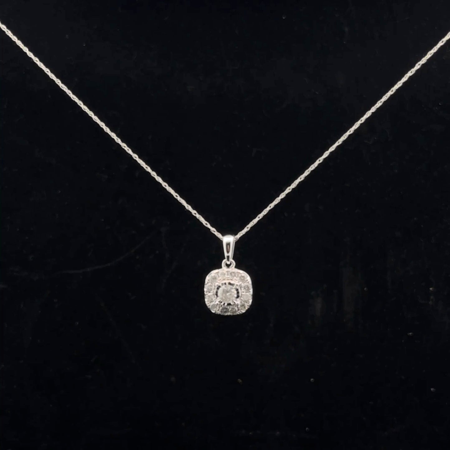Halo Cushion 0.50ct. H/I1 - 10KW - Natural Diamond - 51052