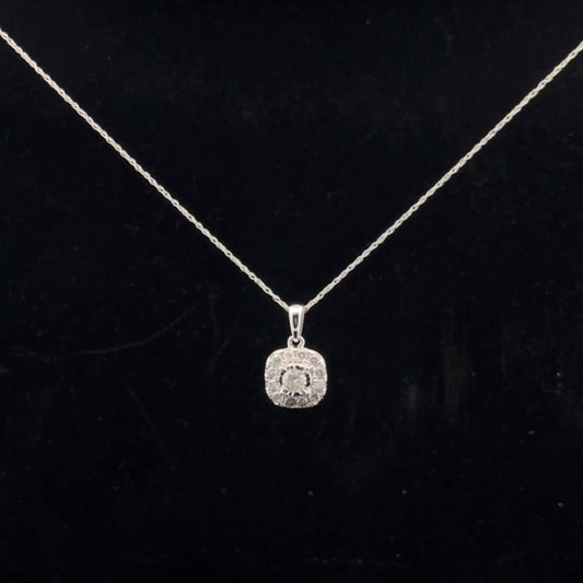 Halo Cushion 0.50ct. H/I1 - 10KW - Natural Diamond