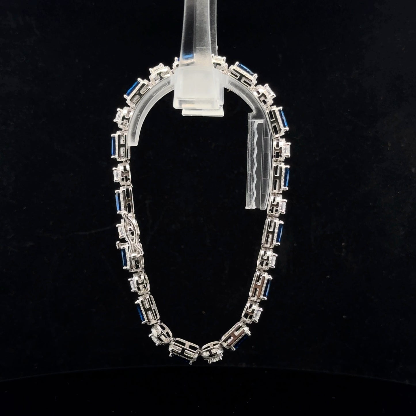 Cr Sapphire Halo 19cm. - 925S - Cr Wht Sapphire - 51068