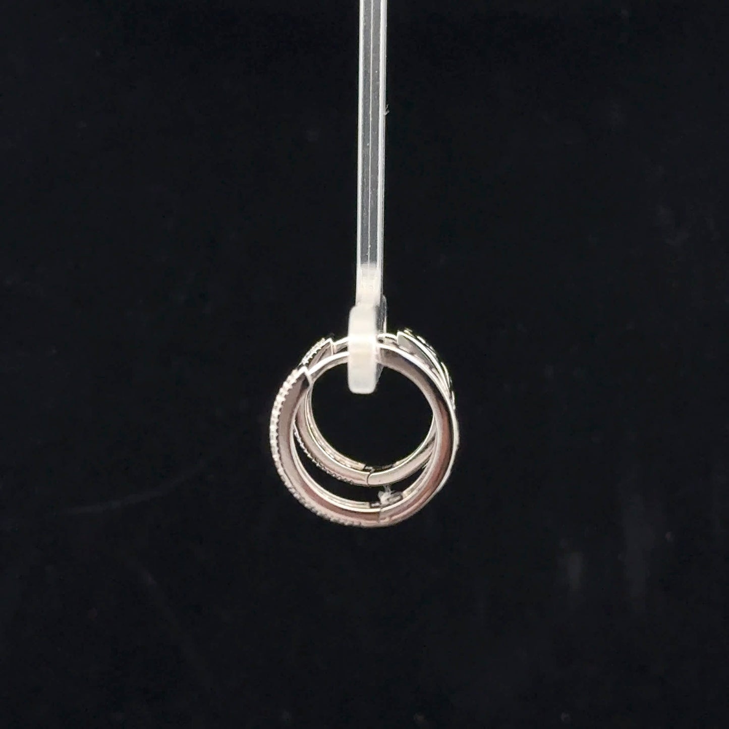 Round Hoops 1.70ctw D/VVS1 - S925 - Moissanite - 52021