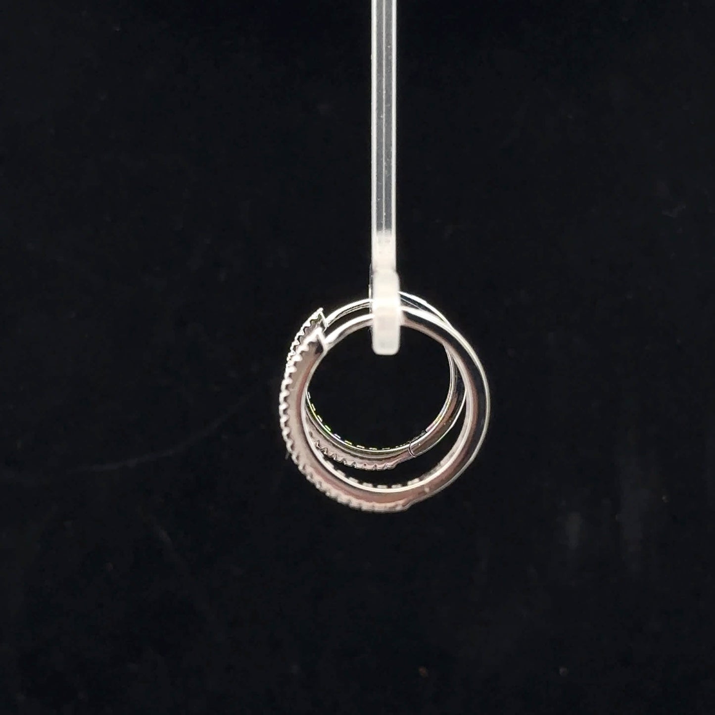Baguette Hoops 0.42ctw D/VVS1 - S925 - Moissanite - 52022