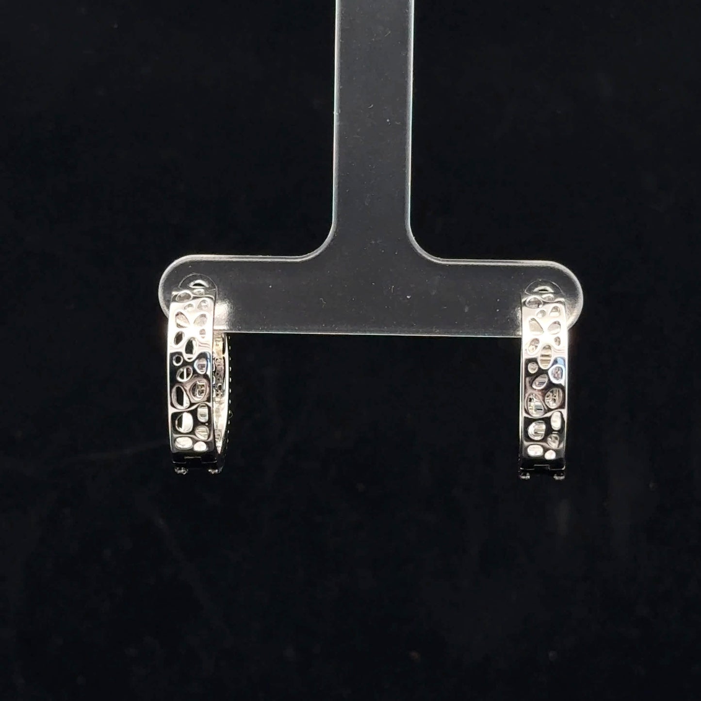 Baguette Hoops 0.42ctw D/VVS1 - S925 - Moissanite - 52022