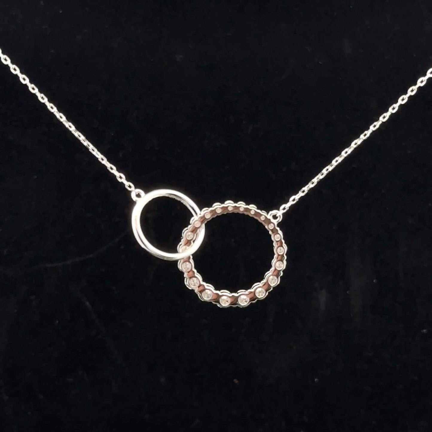 Circle Link 45cm 1.45ctw D/VVS1 - S925 - Moissanite - 52024