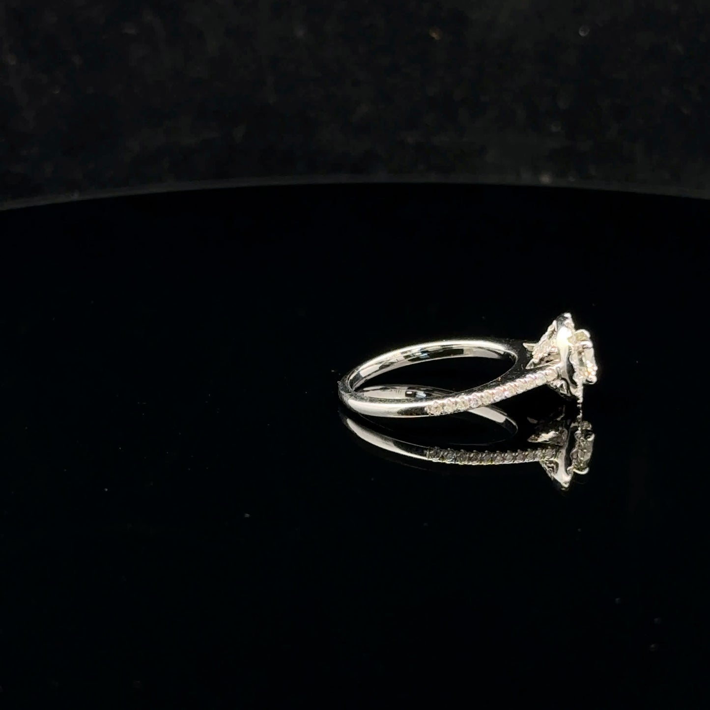 Round Halo 1ctw 0.5ct G/SI2 - 14KW - Natural Diamond - 52027