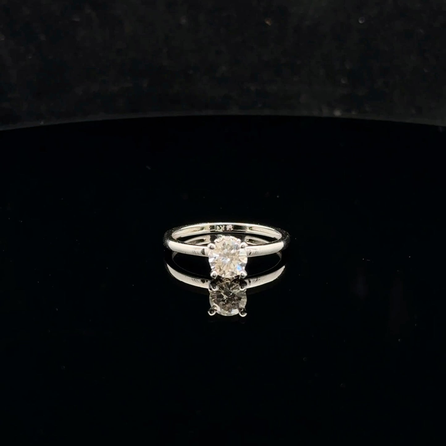 Wrapped Solitaire 0.82ctw 0.66ct G/SI2 - 14KW - Natural Diamond - 52029