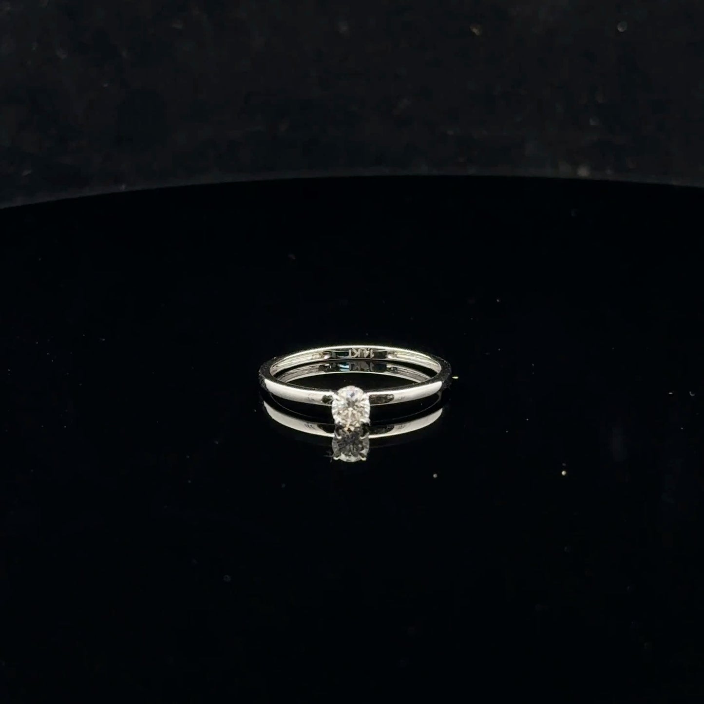 Wrapped Solitaire 0.18ct H/Si2 - 14KW - Natural Diamond - 52035