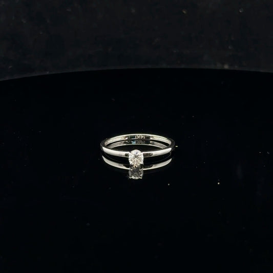 Wrapped Solitaire 0.18ct H/Si2 - 14KW - Natural Diamond - 52035