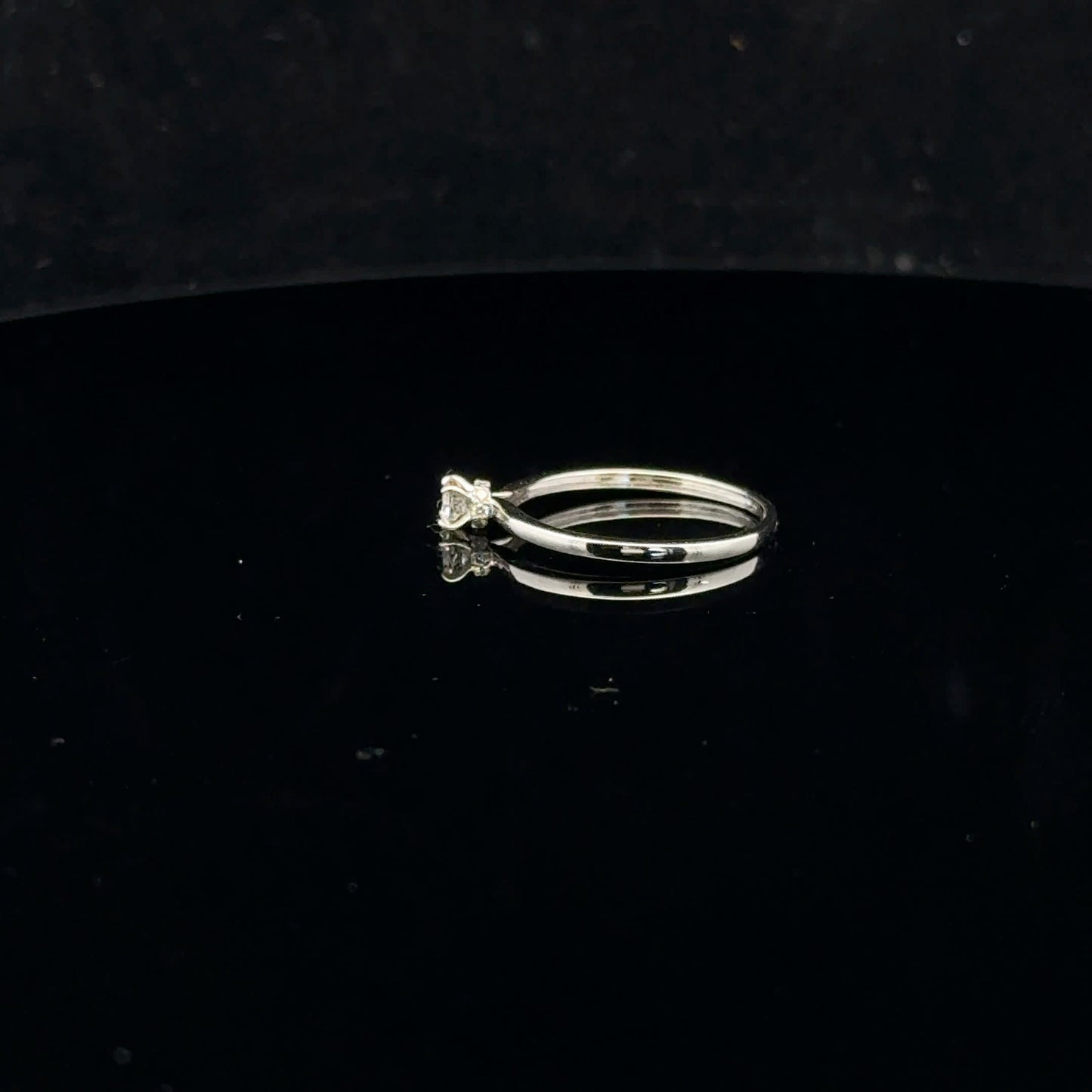Wrapped Solitaire 0.18ct H/Si2 - 14KW - Natural Diamond - 52035