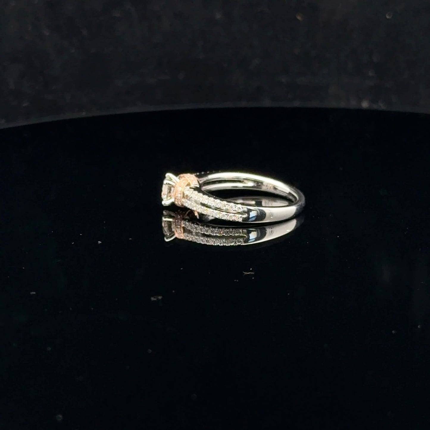 Rose Gold Wrap 0.88ctw 0.5ct F/SI2 - 14KW - Natural Diamond - 52036