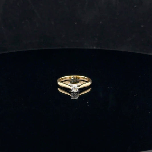 Hidden X #7 0.35ctw 0.25ct G/SI2 - 14KY - Natural Diamond - 52038