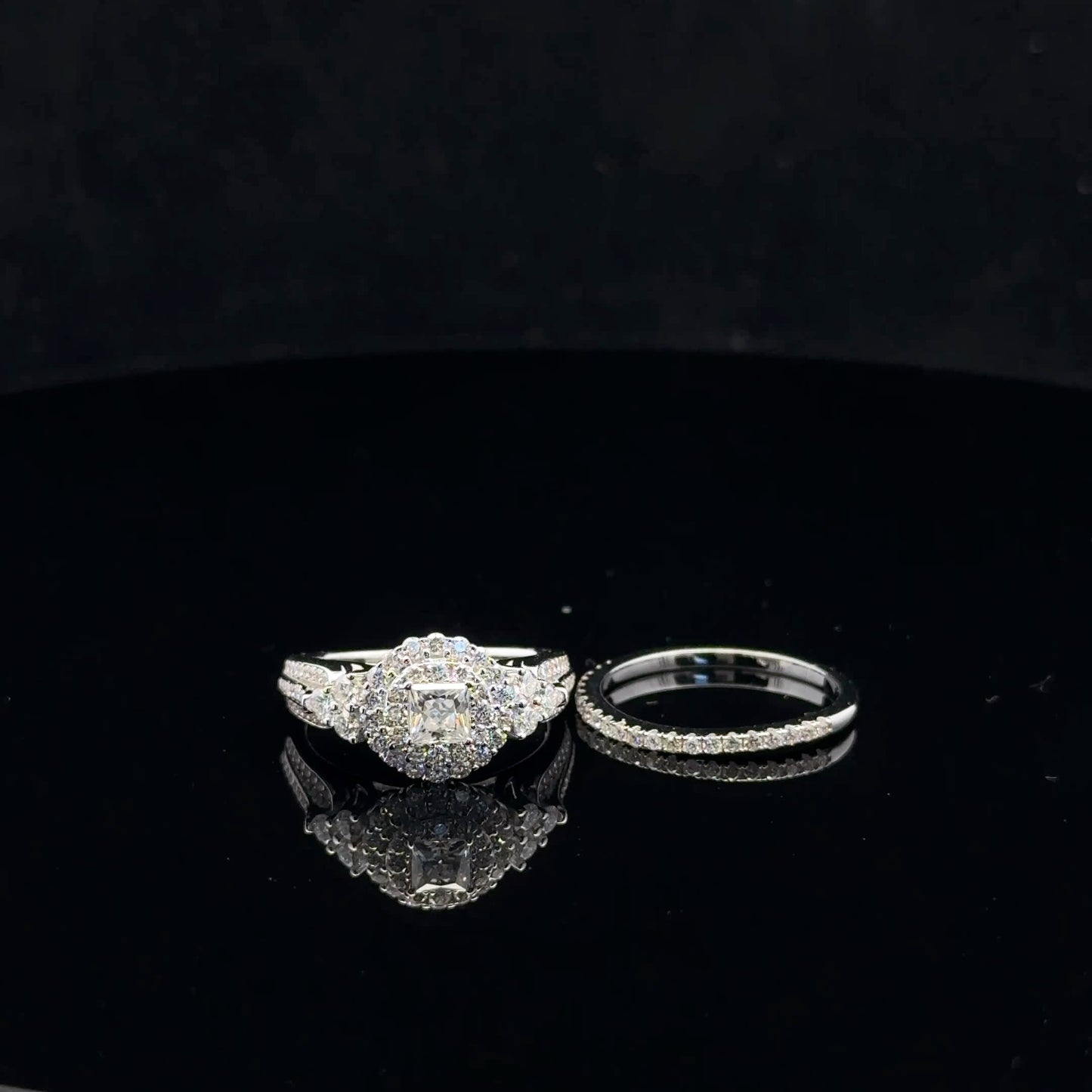 Princess Bridal 1.14ctw D/VVS1 - S925 - Moissanite - 52033