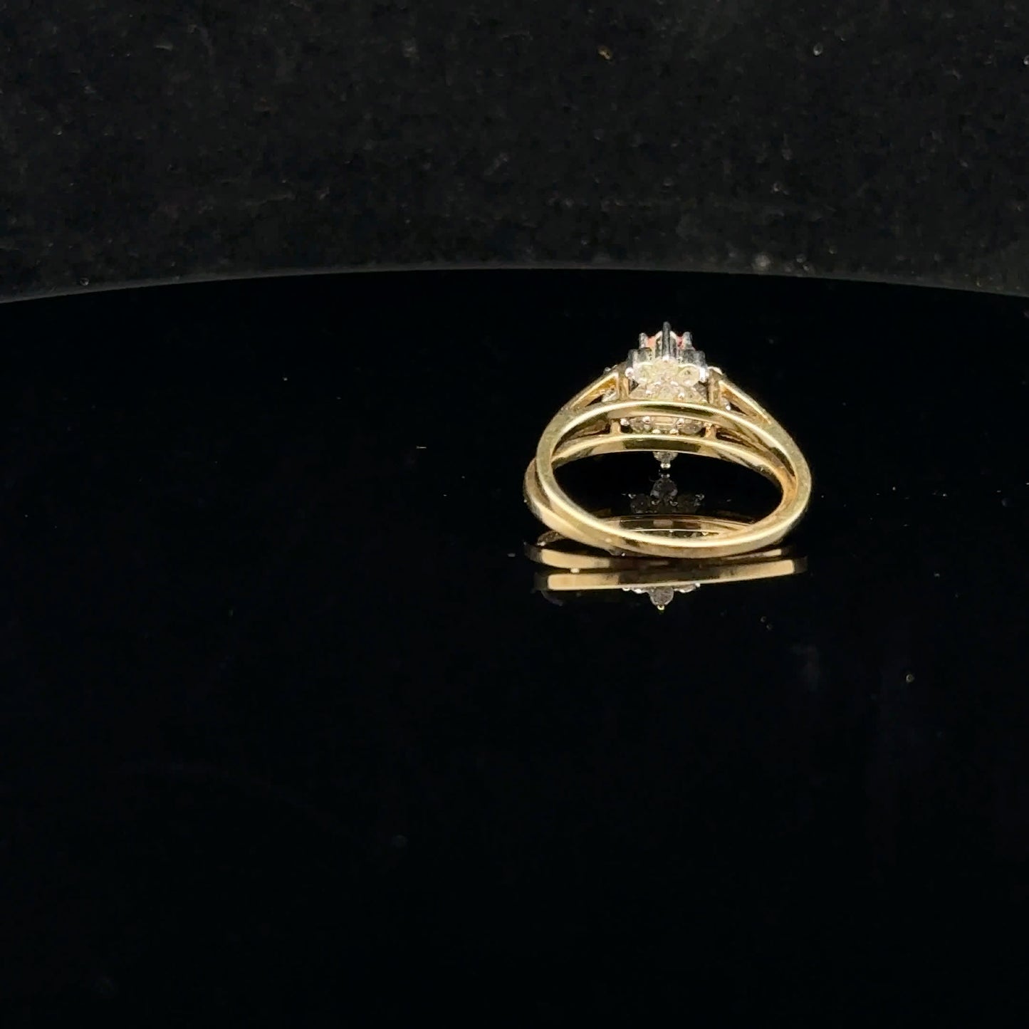 Reversible Topaz 0.75ctw. H/I - 10KY - Natural Diamond - 52042