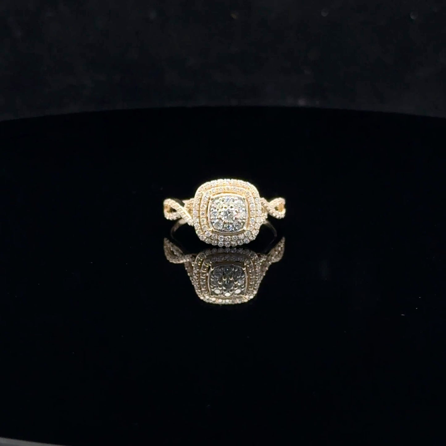Twist Bridal 0.50ctw G/SI2 - 10KY - Natural Diamond - 52044