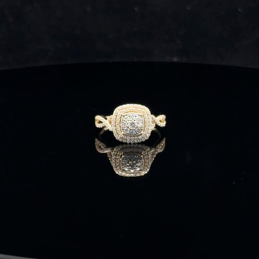 Twist Bridal 0.50ctw G/SI2 - 10KY - Natural Diamond - 52044