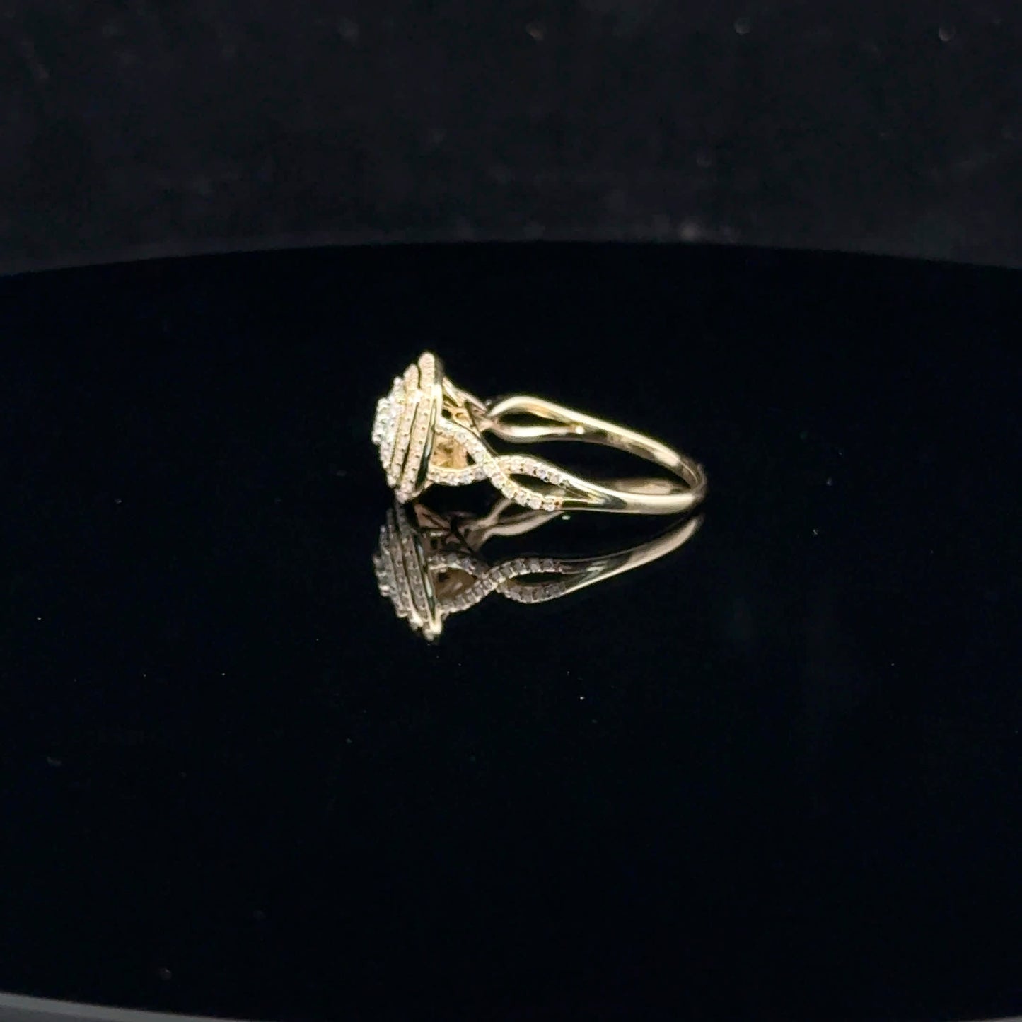 Twist Bridal 0.50ctw G/SI2 - 10KY - Natural Diamond - 52044